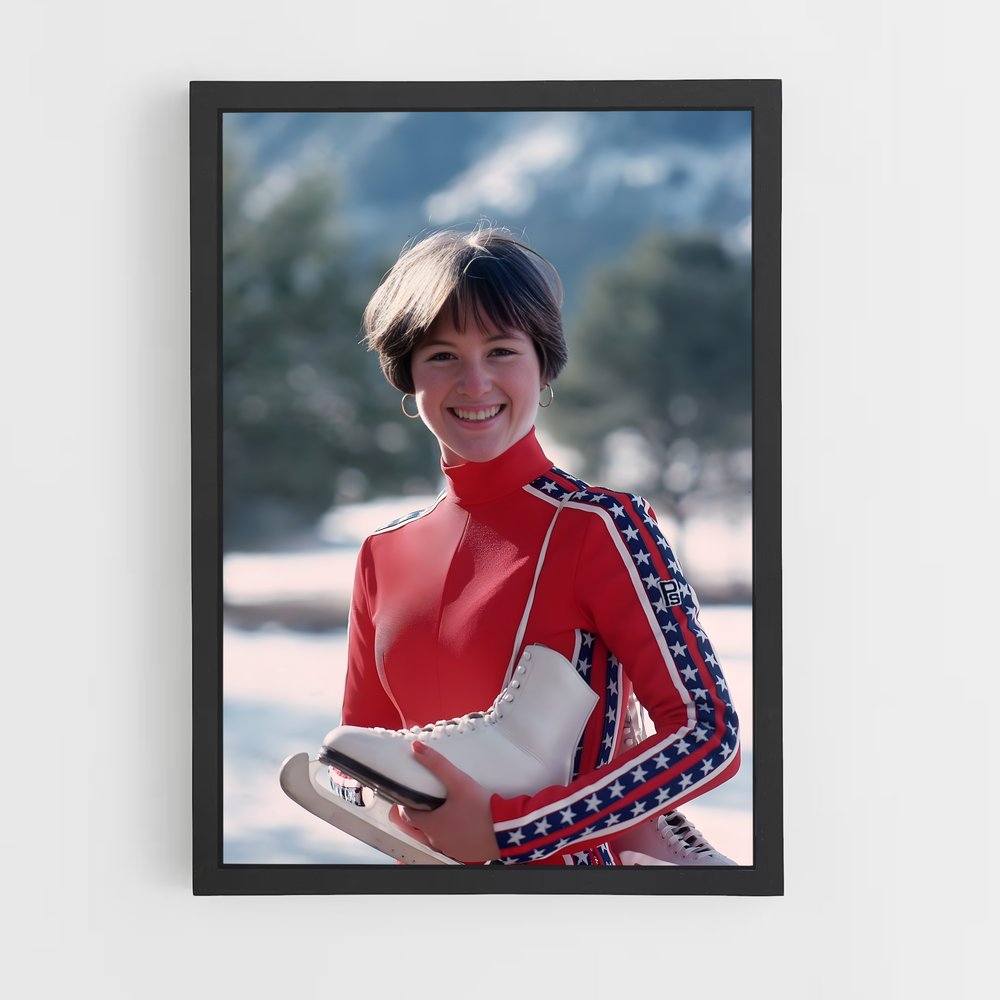 Poster Dorothy hamill – affiche Patinage artistique (vue 2)